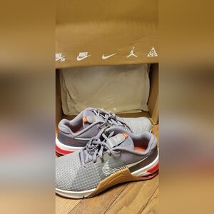 Nike Gray and Red Athletic Shoes